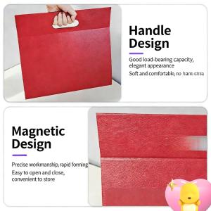 One-piece triangular folding gift box